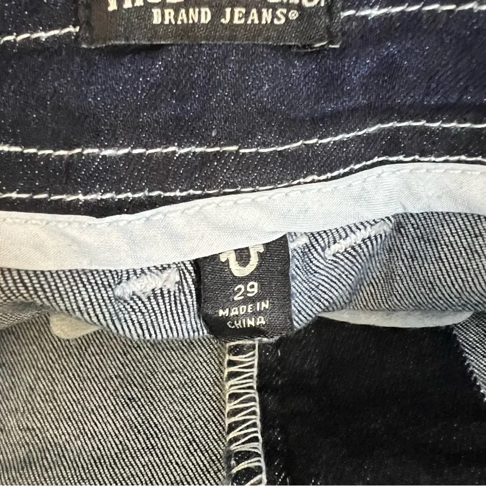 True Religion Cargo Denim Maxi Skirt 29 Dark Wash Y2K Utility NWT
